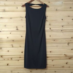 Vintage Limited Dress Womens Medium Black Y2k Strappy Back Slinky